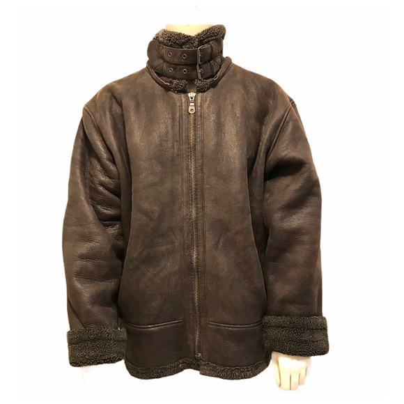 Other - Vintage Shearling Leather Jacket  *missing hood*
